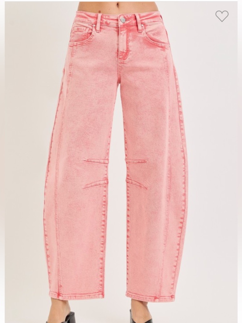 200. Risen Strawberry Pink Barrel Pink Jeans NEW - Picture 2 of 4
